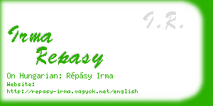 irma repasy business card