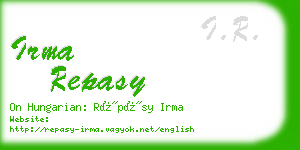 irma repasy business card